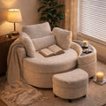 Nest Swivel Chair with Ottoman